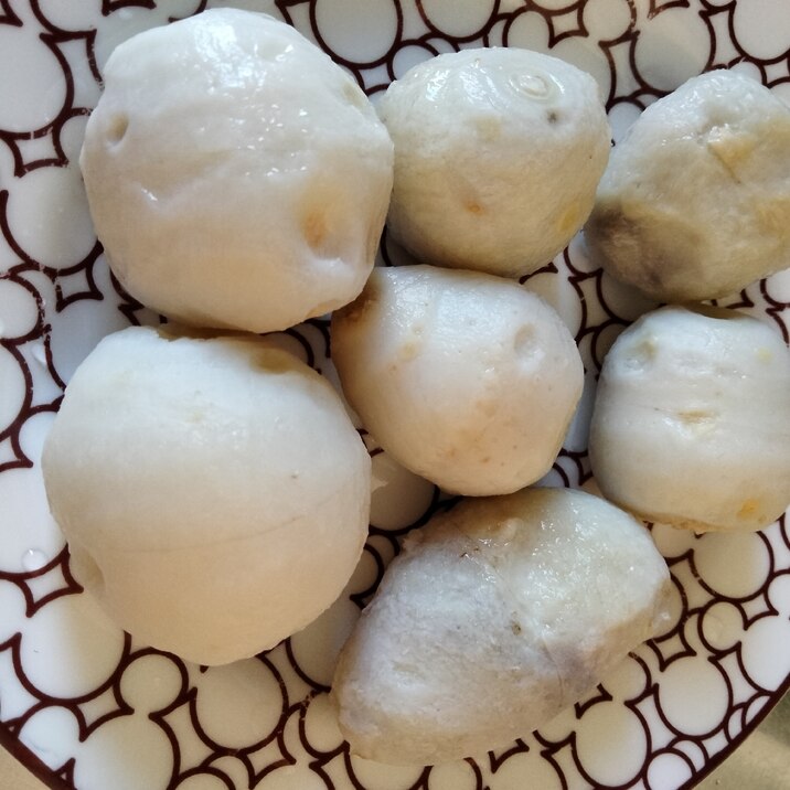 里芋の簡単な皮の剥き方(下茹で)